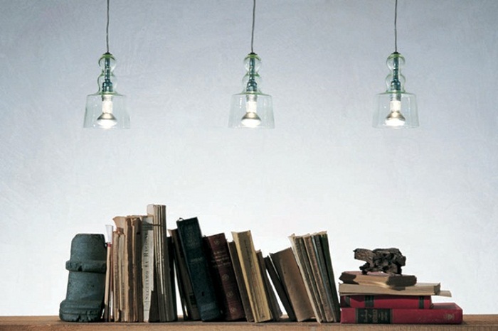 Acquamiki Pendant Clear Lamp by Produzione Privata Lamps
